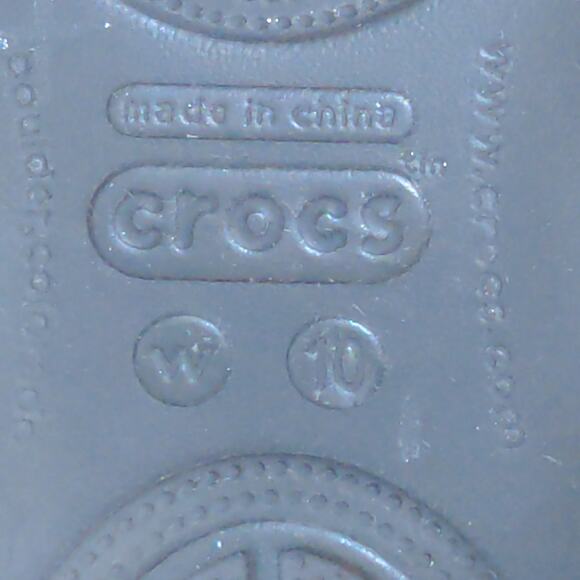 Crocs Black Thea Flats Slingbacks 11701 Croslite Comfort Casual Work - Size 10 - Picture 14 of 15